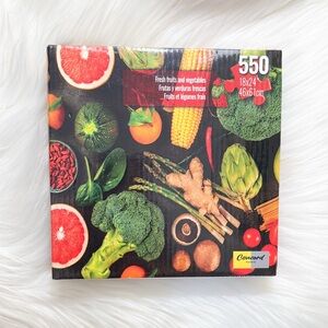 Fresh Fruits and Vegetables 550 Piece Jigsaw Puzzle